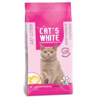 خاک گربه Cats White کلامپینگ با رایحه پودر بچه